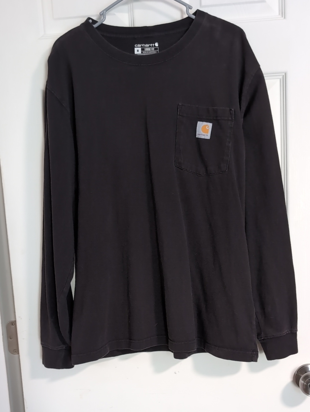 Carhartt Black Long Sleeve Pocket Tee